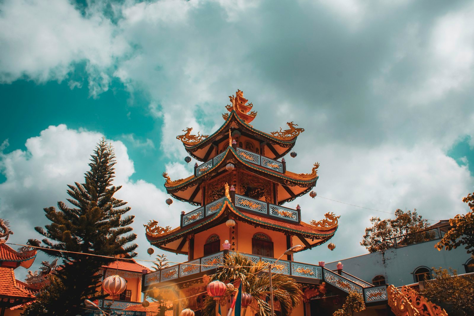 A pagoda temple in Vietnam